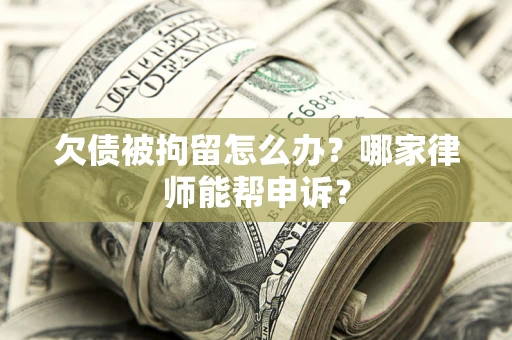 武汉欠债被拘留怎么办？哪家律师能帮申诉？
